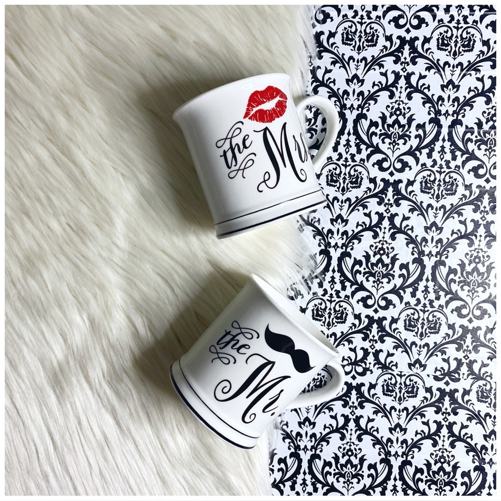Home Essentials : size OS : ‘the mrs. & the mr.’ couples coffee matching mug set